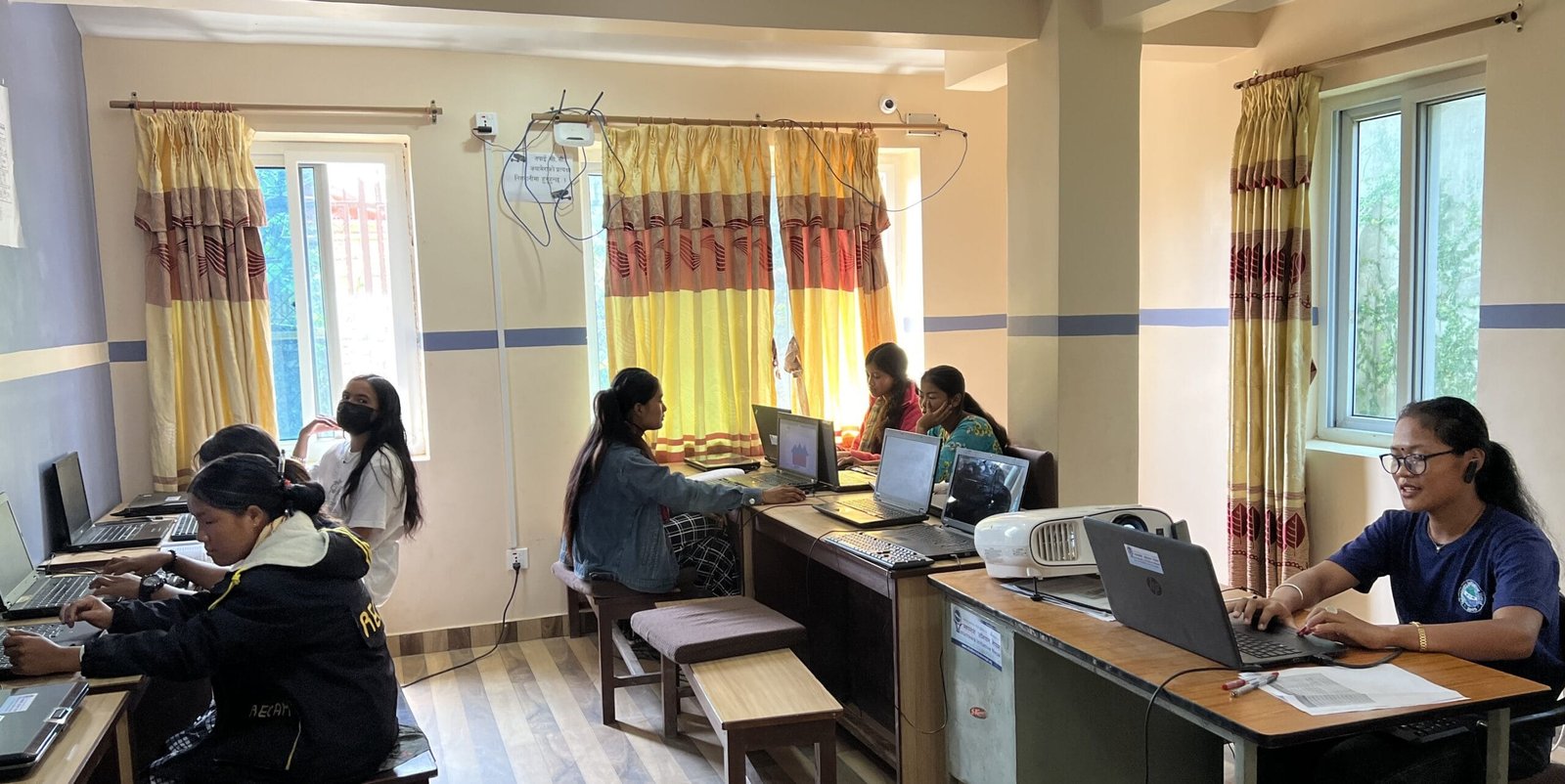 Computer lab in Okhaldhunga